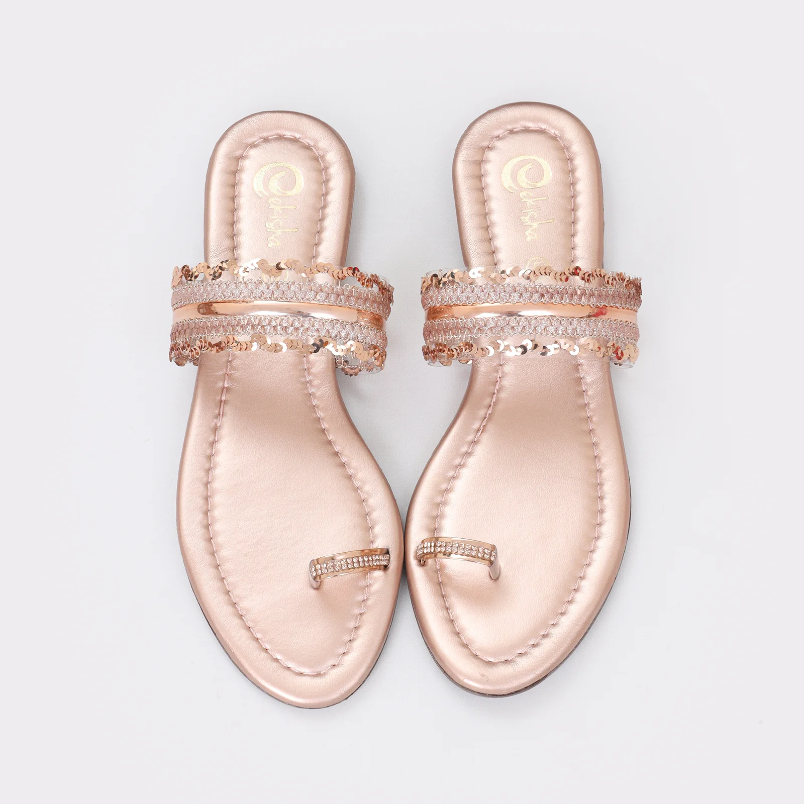 Women's Fancy To-Ring Flats - Image 4