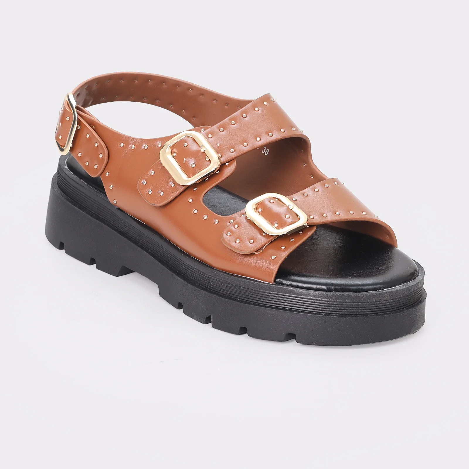 Women's Dual Buckled Sandals - Image 2