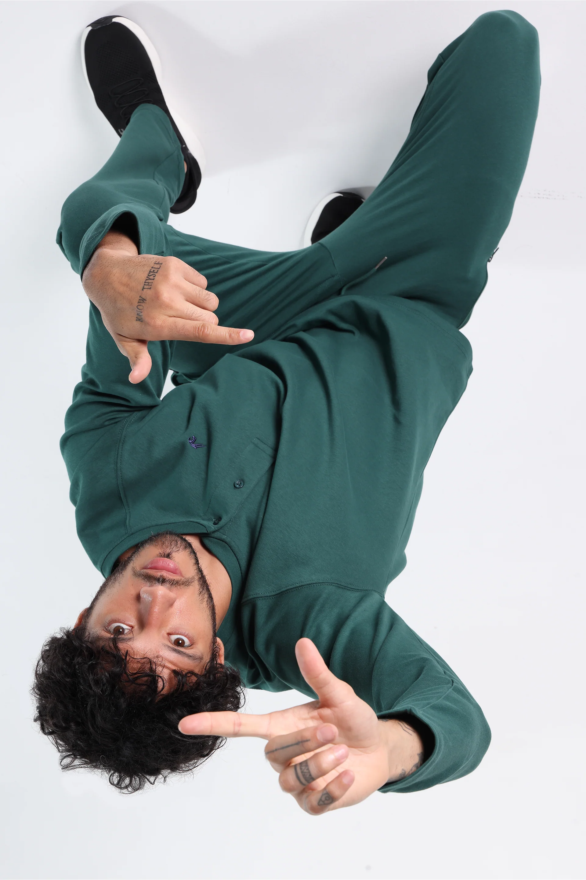 Athleisure Long Sleeve Henley - Image 3