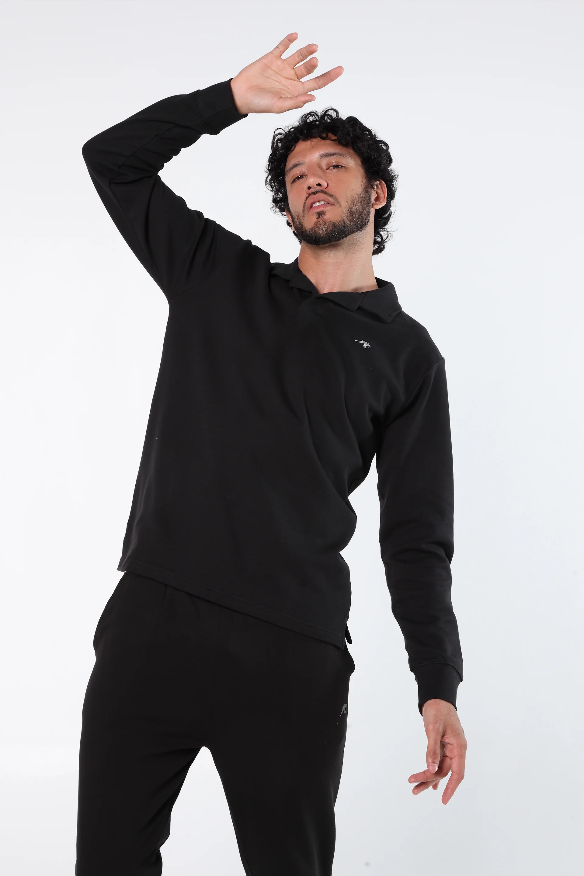 Athleisure Long Sleeve Polo - Image 4