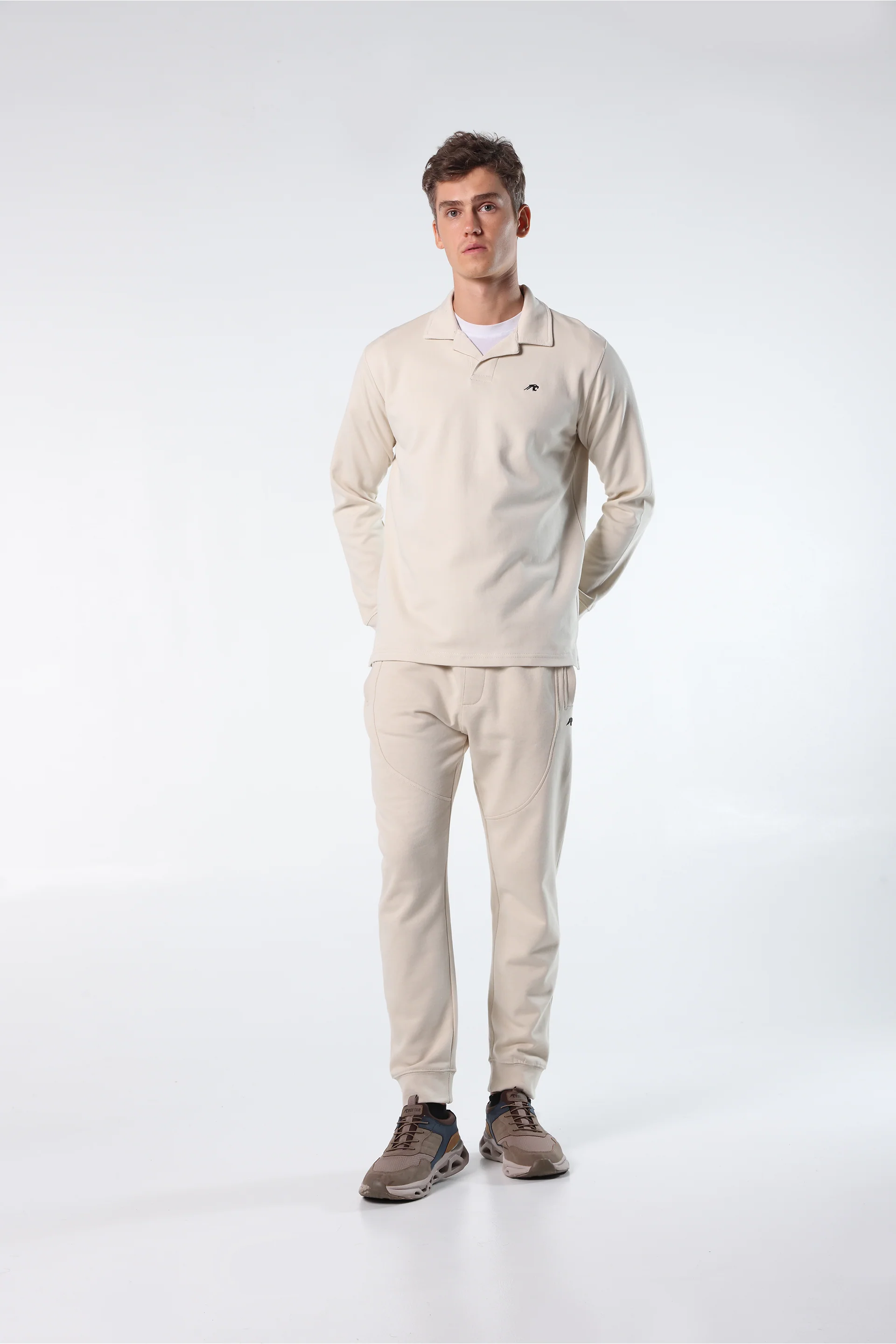 Athleisure Long Sleeve Polo - Image 3