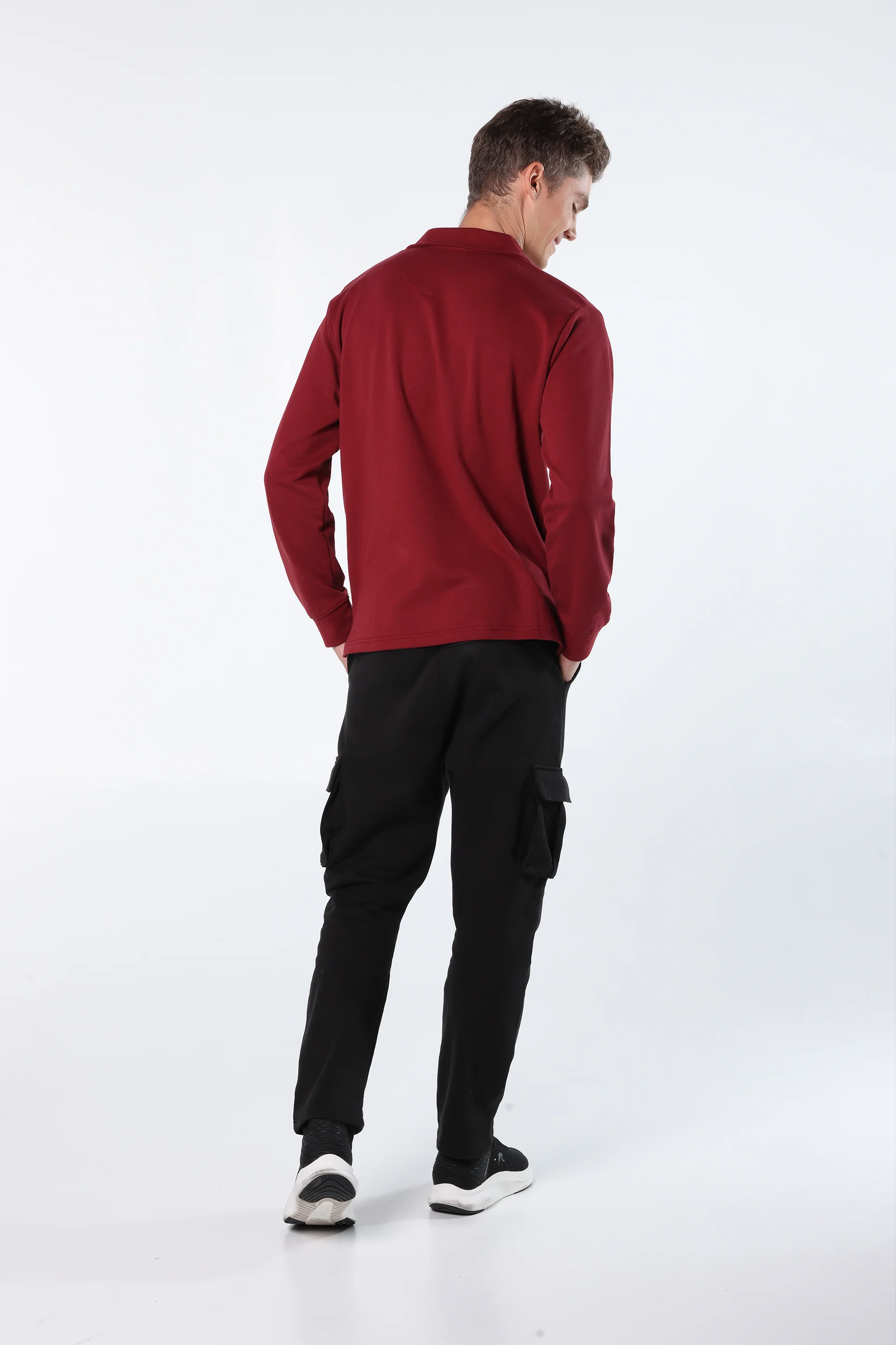 Athleisure Long Sleeve Polo - Image 2